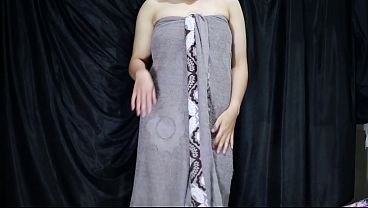 Indonesian Porn: A Clear Girl Trying on Her New Satin Dress While Having Fun